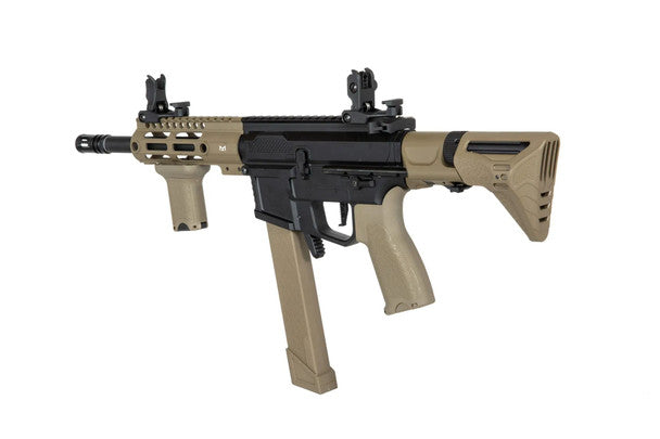 SPECNA ARMS SA-X01 EDGE 2.0 SMG AIRSOFT RIFLE - BLACK/TAN