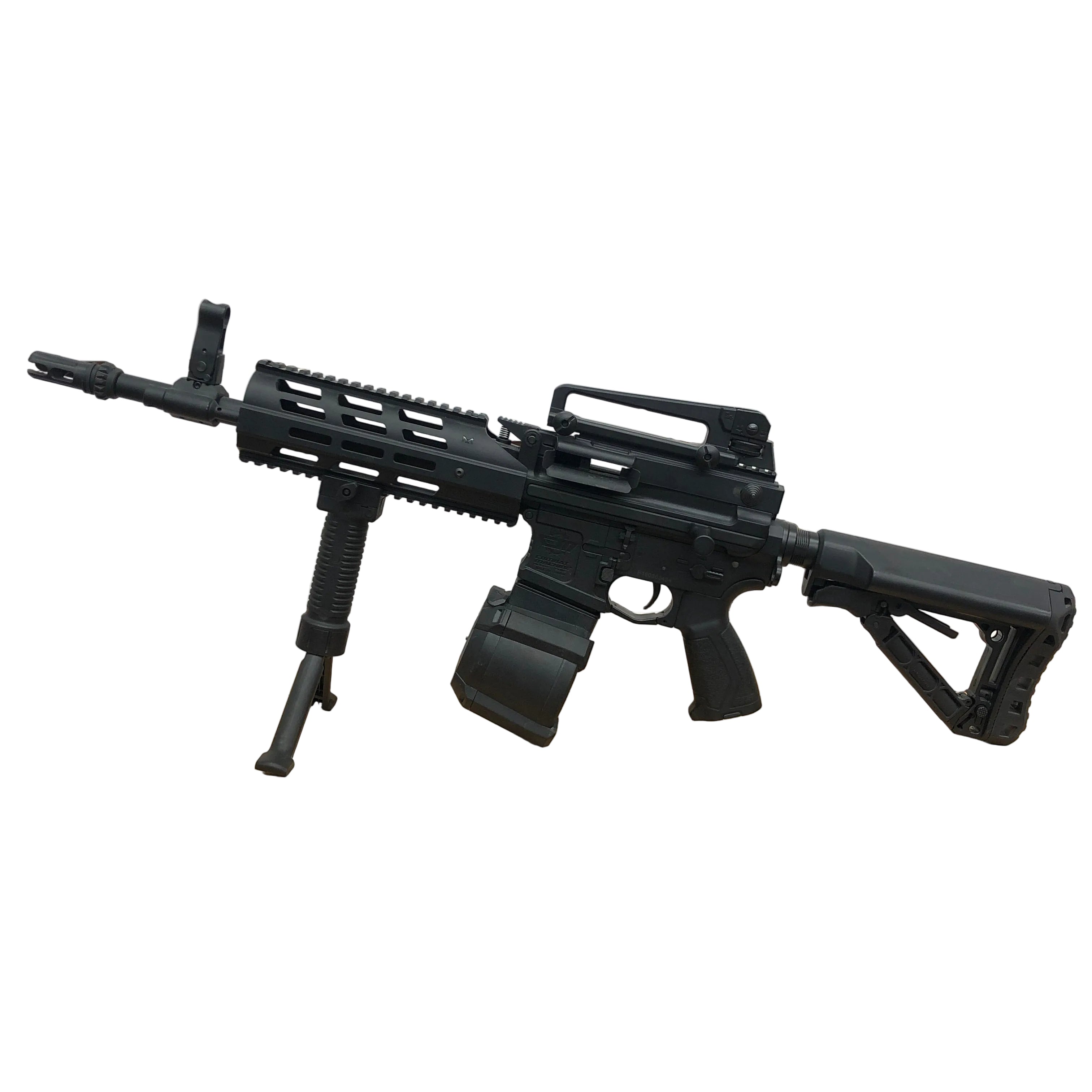 CERTIFIED USED G&G CM16 LMG AEG Airsoft Replica Left Side View