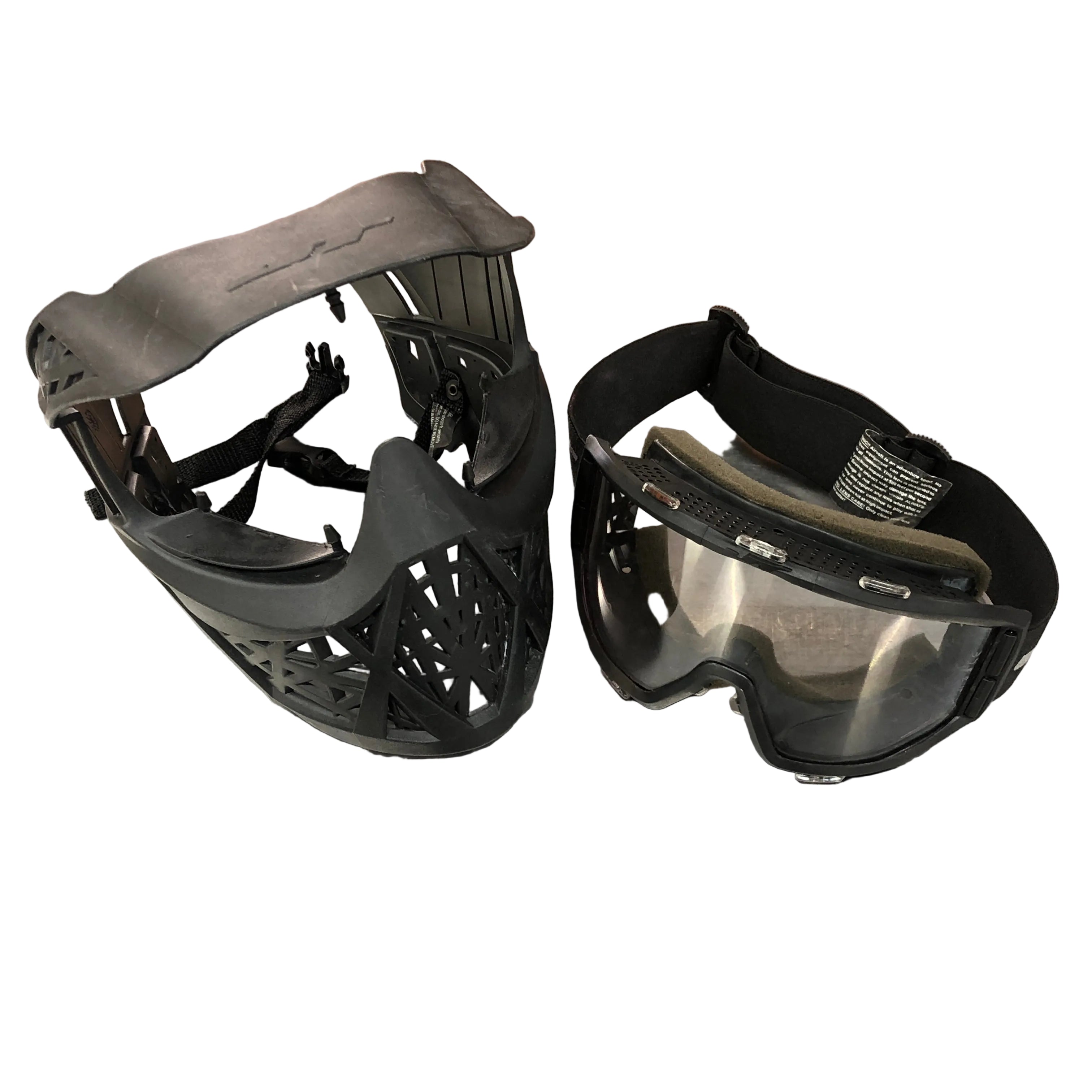CERTIFIED USED JT Prime Paintball Mask with Single Lens Goggle Disassembled