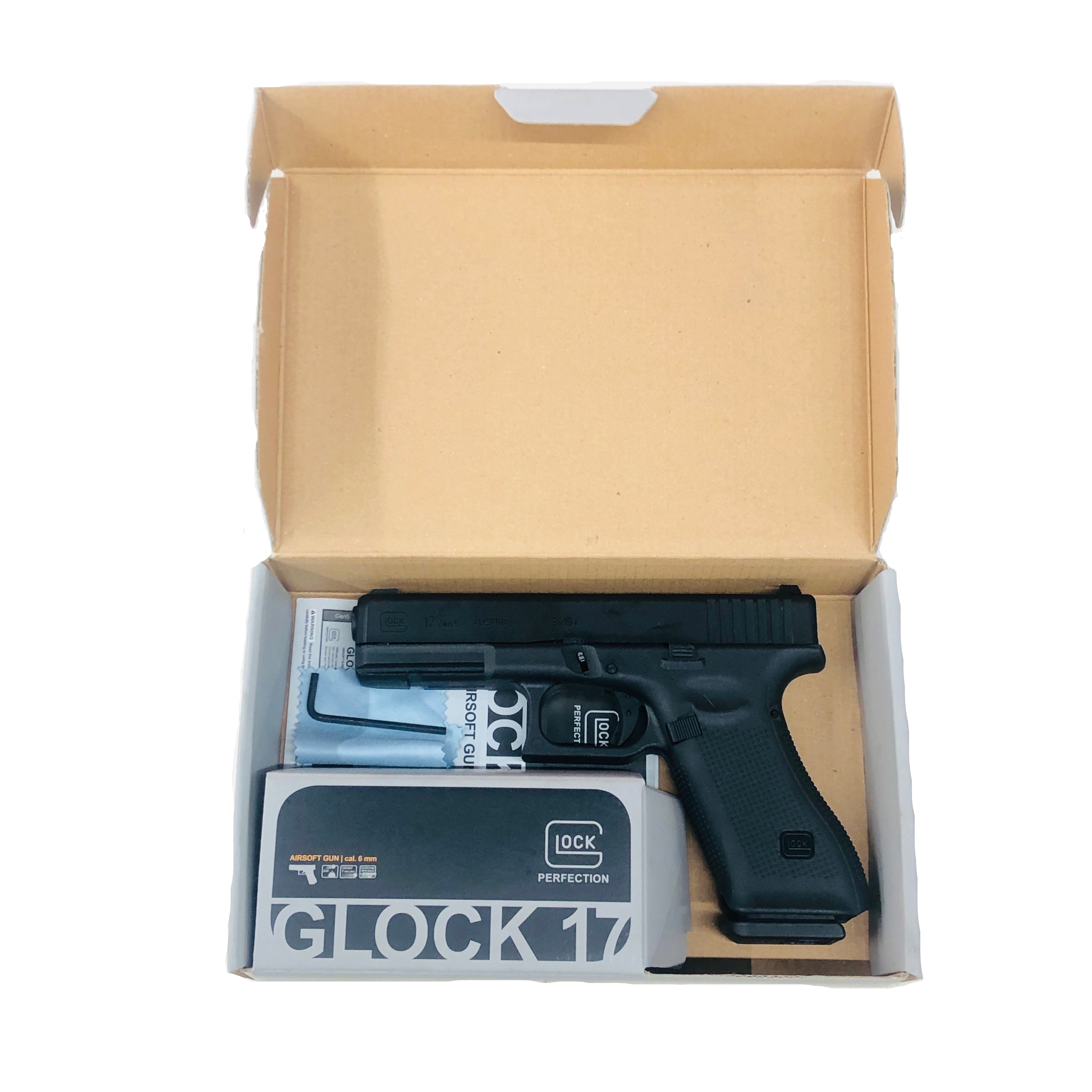 CERTIFIED USED Umarex VFC Glock 17 Gen5 Gas Blowback Airsoft Replica Revised Version Inside Box View