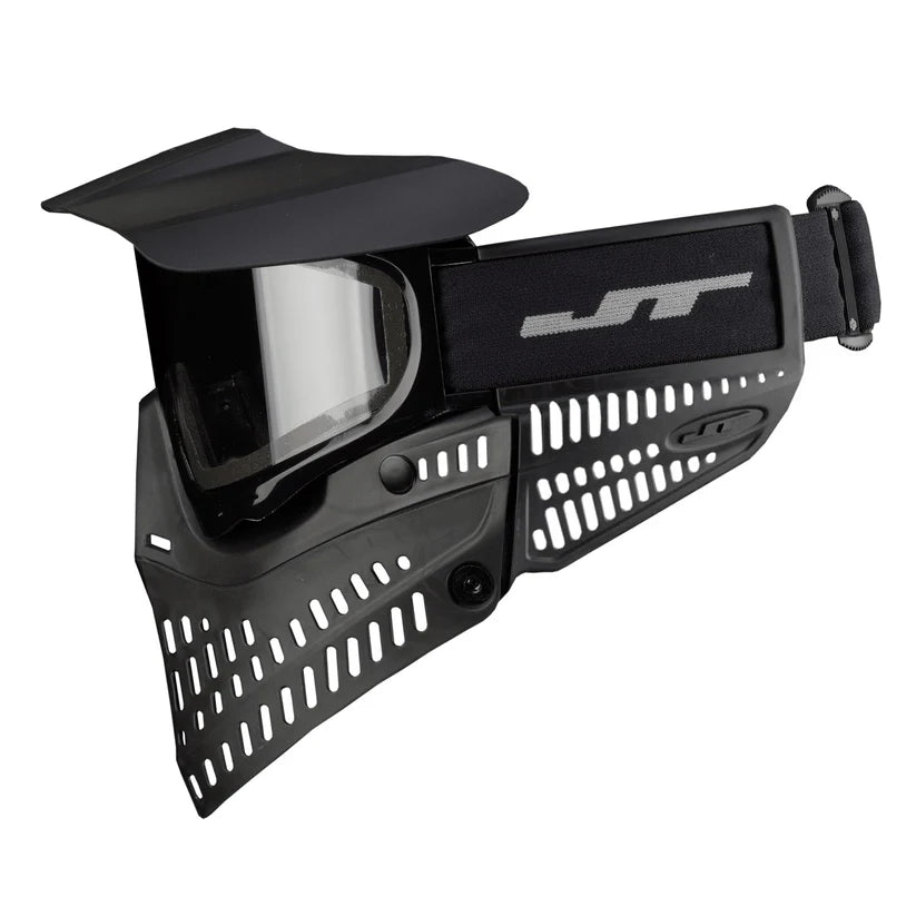 JT Proshield Paintball Mask with Thermal Goggle Left Side View