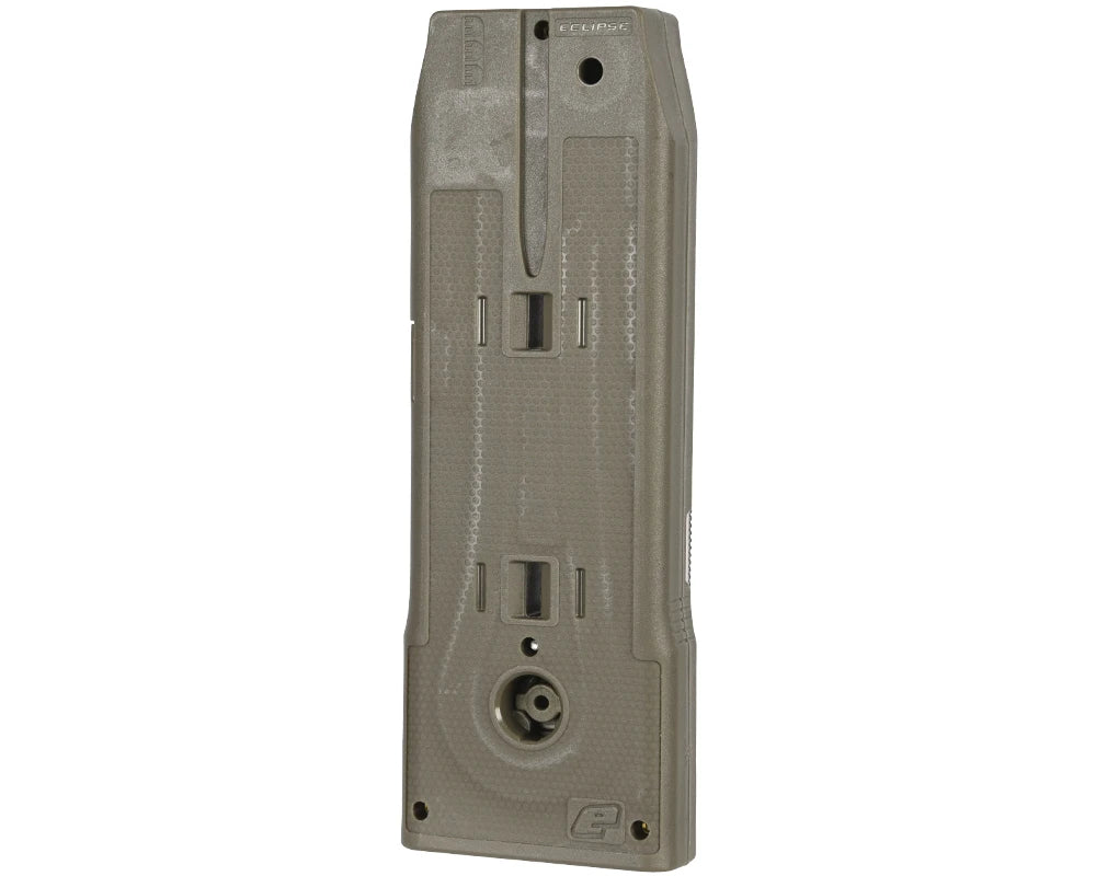 Planet Eclipse CF20 68 Caliber Paintball Magazine Dark Earth Back View