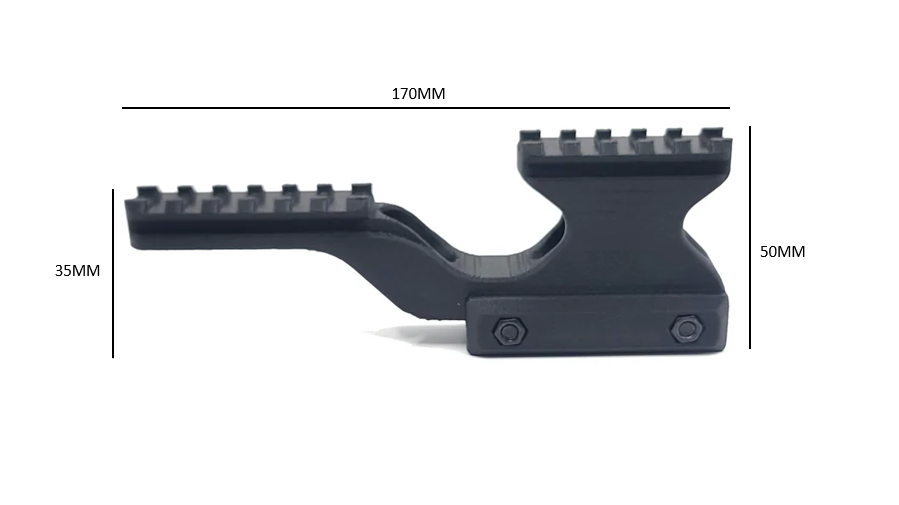 Stealth Ridge Cobra 50 Dual-Platform Picatinny Riser Mount