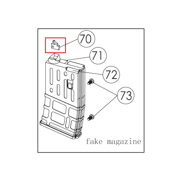 Tippmann Replacement Ball Latch Detent Schematic View Gravity Fed