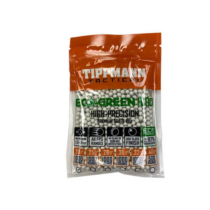 BBS Tippmann ECO 6MM 0.32g 1000CT - White