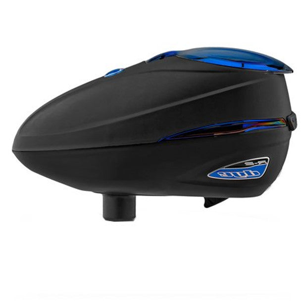 DYE ROTOR R2 PAINTBALL HOPPER - BLACK/BLUE ICE