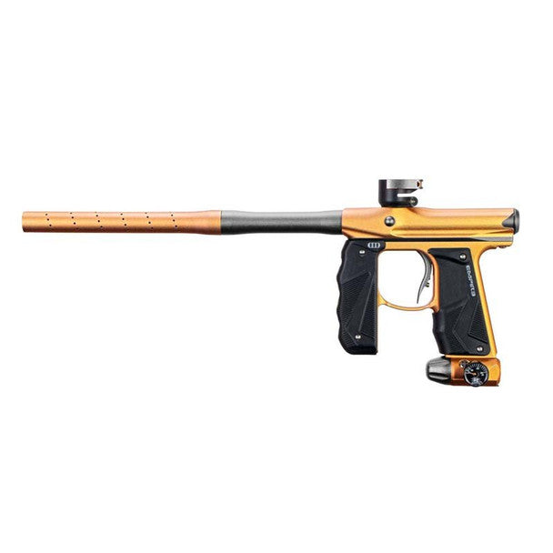 EMPIRE MINI GS PAINTBALL GUN W/ 2PC BARREL - DUST GOLD/SILVER