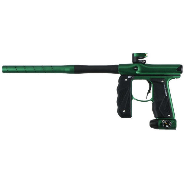 EMPIRE MINI GS PAINTBALL GUN W/ 2PC BARREL - GREEN/BLACK