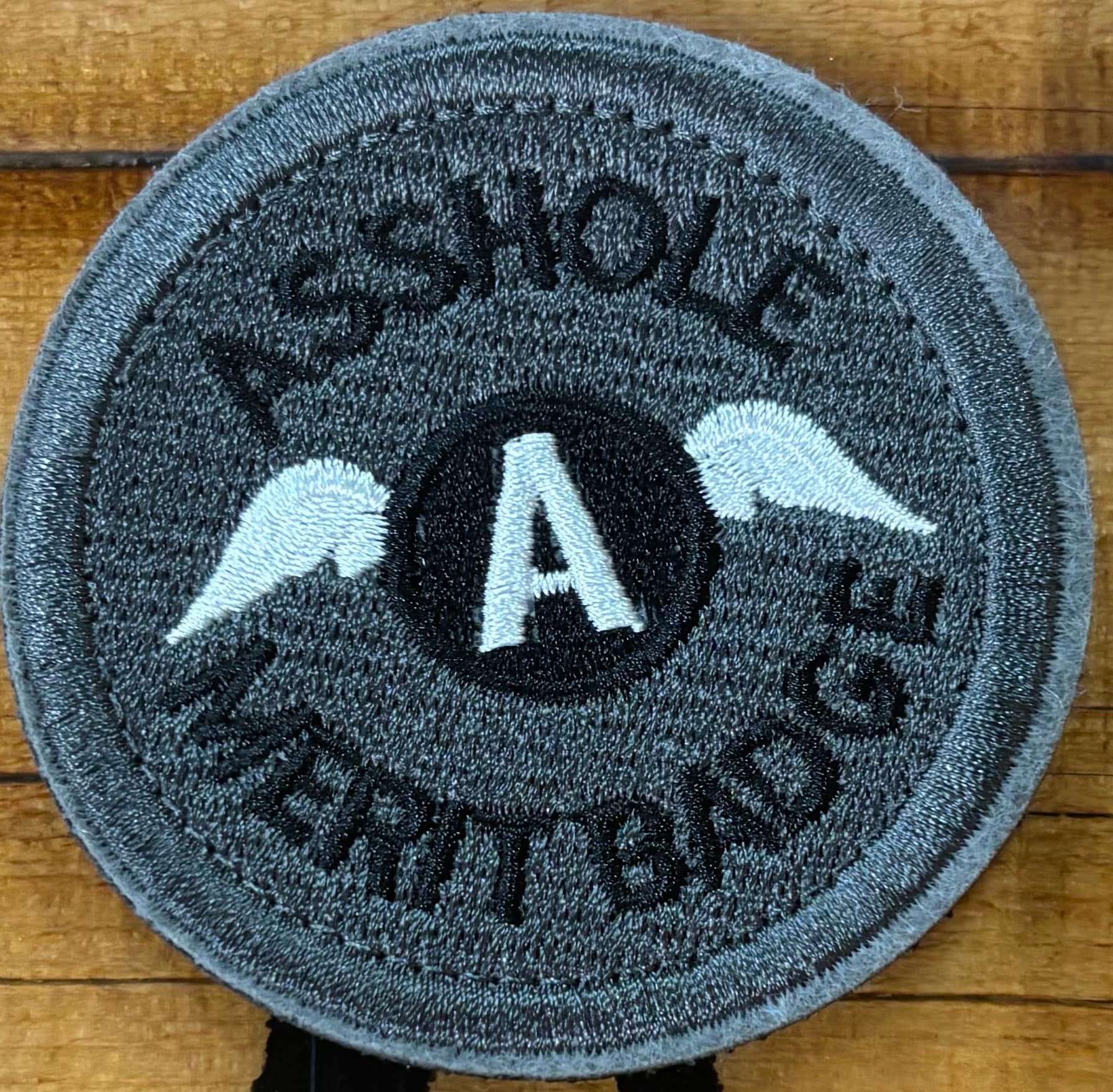 "Asshole Merit Badge" Hook & Loop Patch