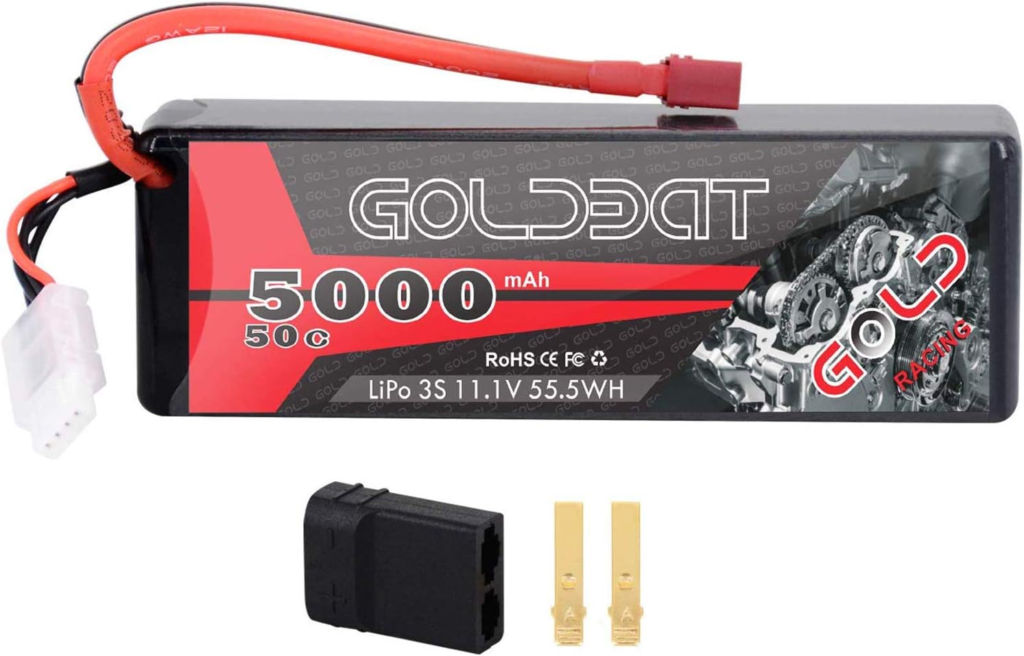 BATTERIE LIPO GOLDBAT 11.1V 5000MAH 50C DEAN