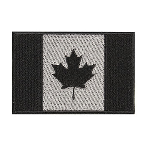Patch Canadian Flag 3X2 - Black