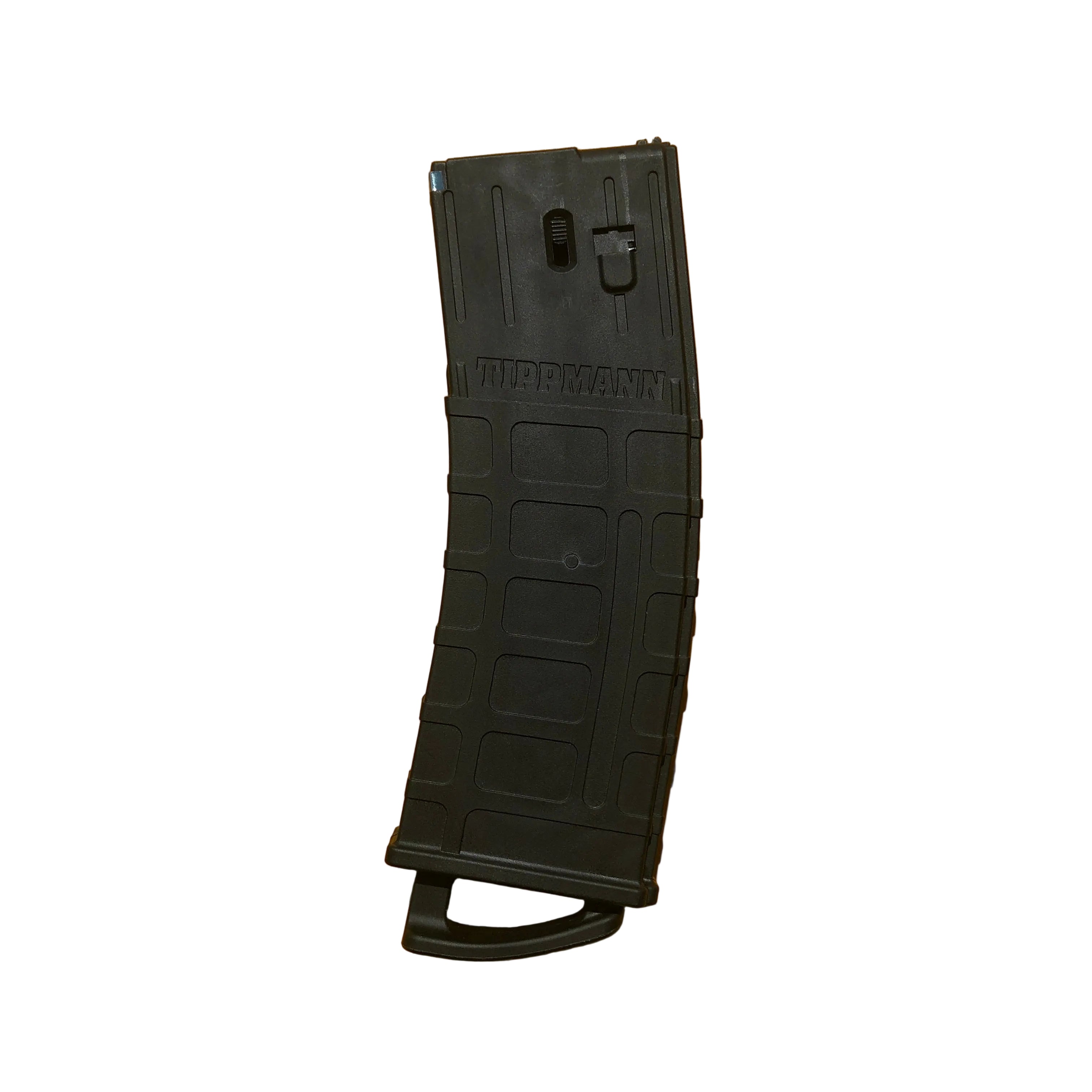 CERTIFIED USED Tippmann 68 Caliber Paintball Magazine for TMC Elite Stormer Paintball Marker Left Side View