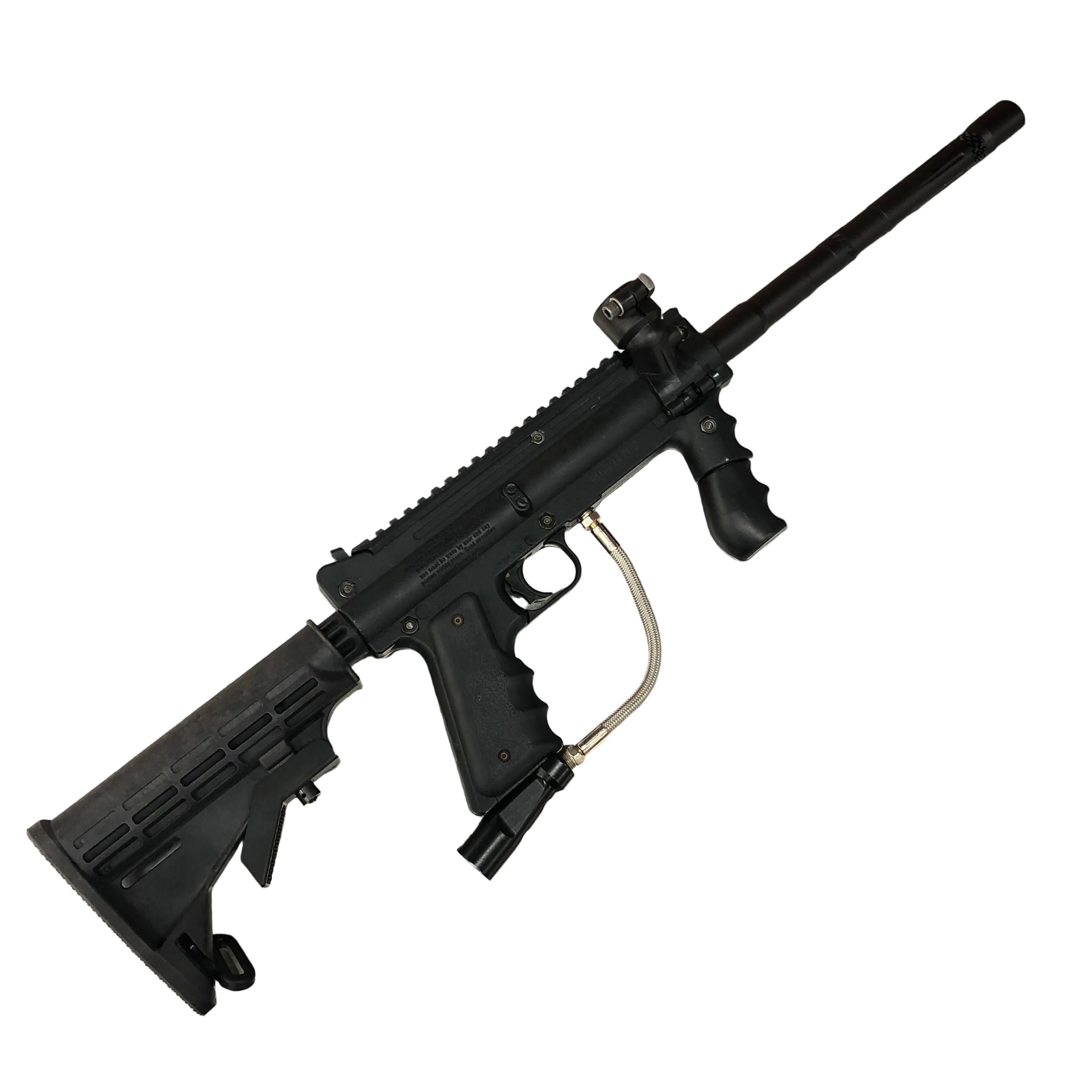 CERTIFIED USED Tippmann 98 Custom Platinum ACT 68 Caliber Gravity Fed Paintball Marker Right Side View