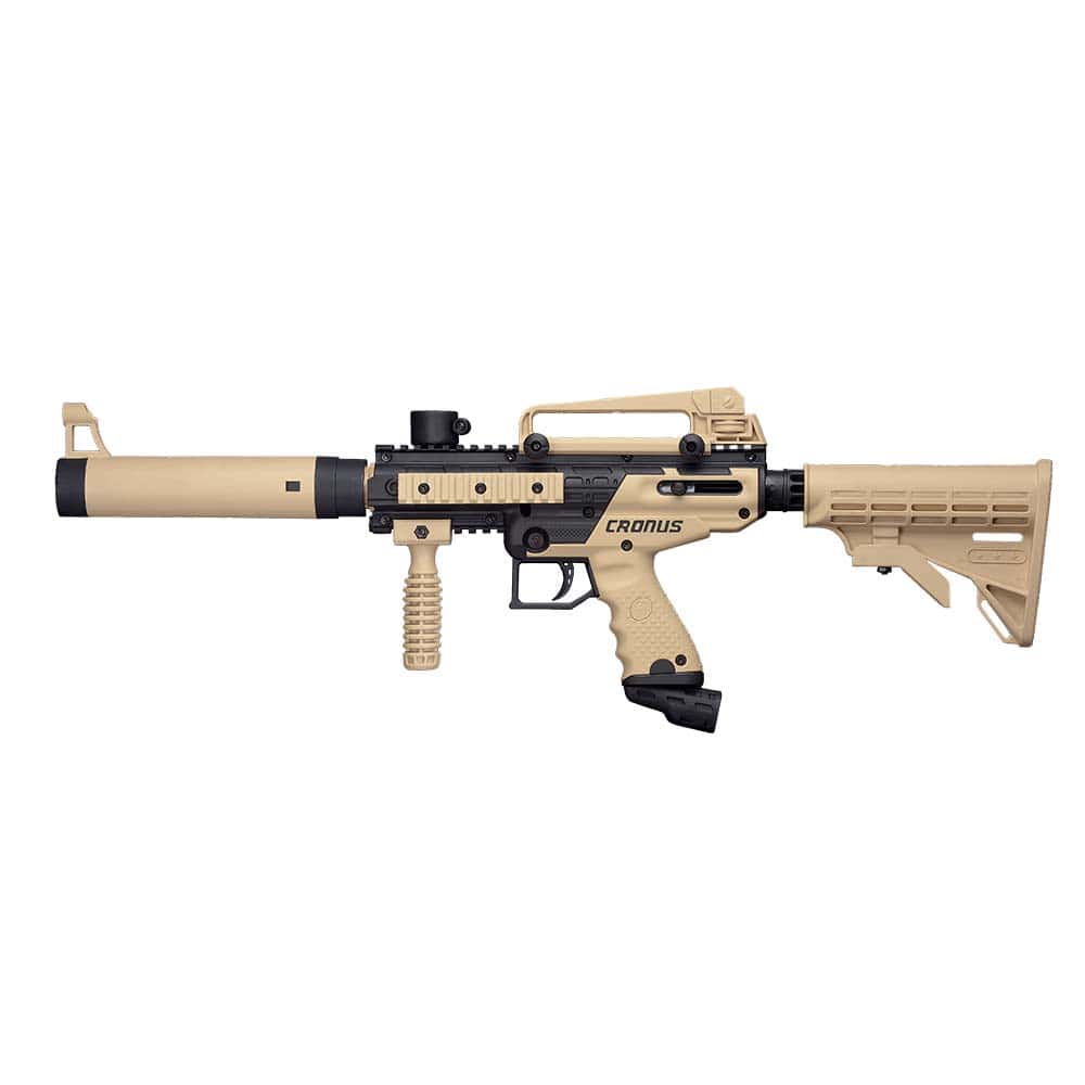 TIPPMANN CRONUS TACTICAL PAINTBALL GUN - TAN/BLACK