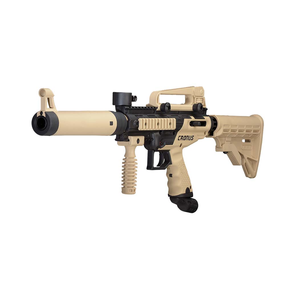 TIPPMANN CRONUS TACTICAL PAINTBALL GUN - TAN/BLACK