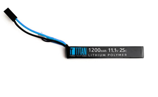 BATTERIE LIPO TITAN POWER 11.1V 1200MAH 25C STICK SMALL TAMIYA