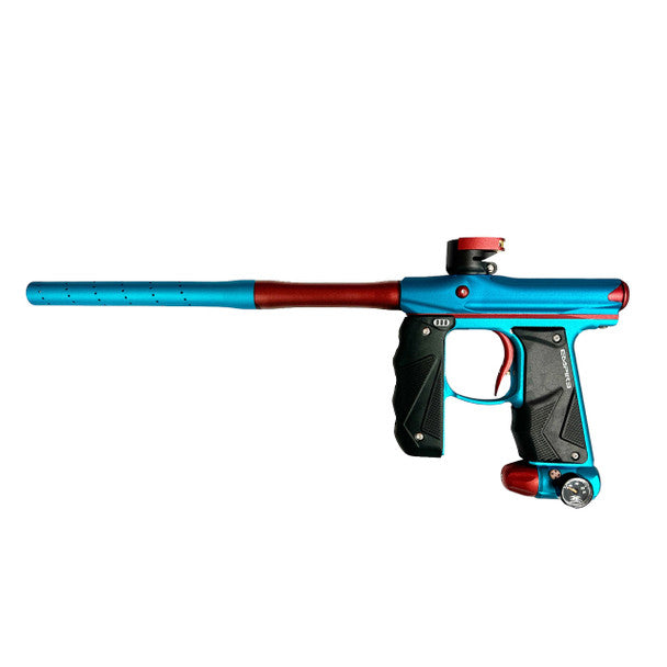 EMPIRE MINI GS PAINTBALL GUN W/ 2PC BARREL - AQUA/BURGUNDY