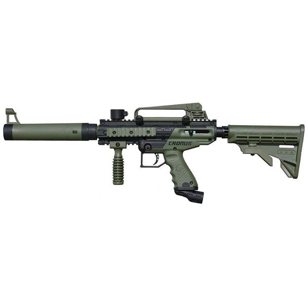 Tippmann Cronus Tactical .68 Caliber Gravity Fed Paintball Marker (Olive Drab) - Left Side View