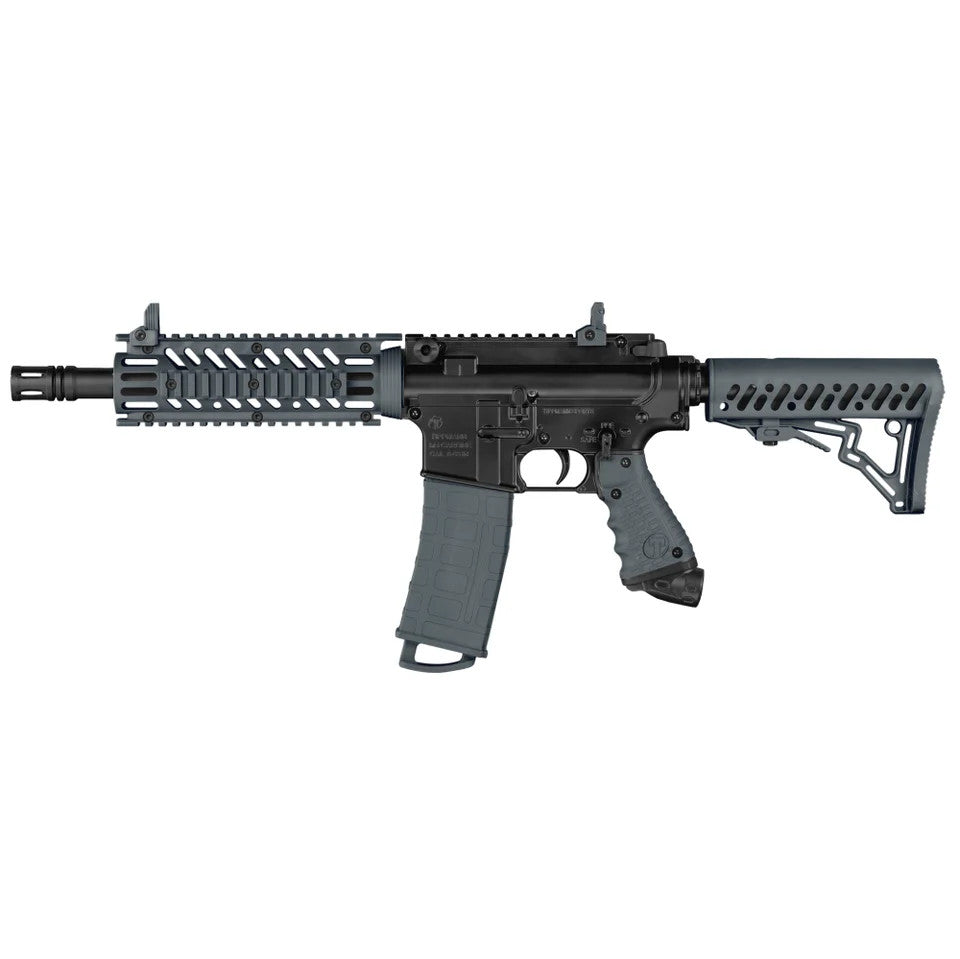 Tippmann TMC 68 Caliber Magazine Gravity Fed Paintball Marker Gray Left Side View