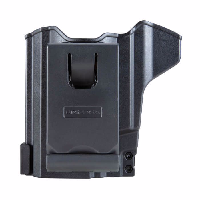 Umarex Holster for T4E TR68 Paintball Marker Left Side View Belt Clip Closed