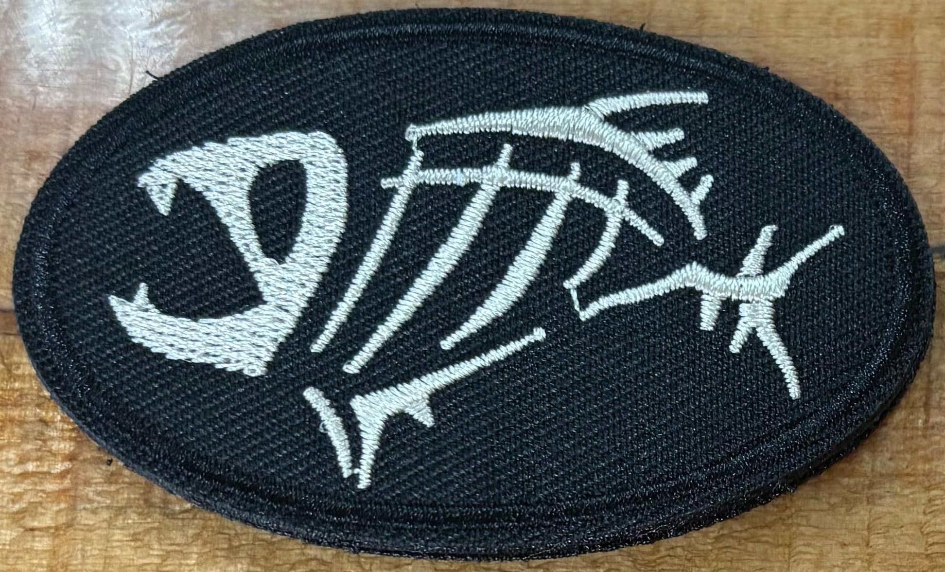 Fish Skeleton Hook & Loop Patch