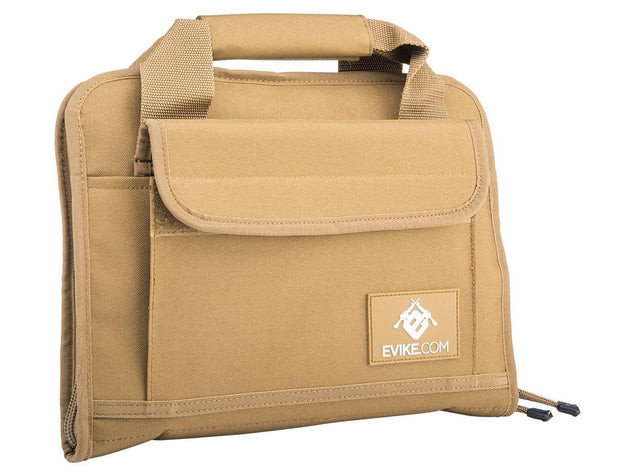 EVIKE.COM DOUBLE PISTOL BAG - COYOTE