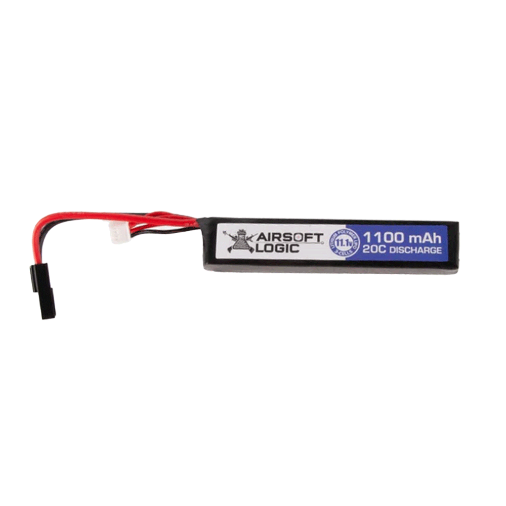 BATTERIE LIPO AIRSOFT LOGIC 11.1V 1100MAH 20C STICK SMALL TAMIYA