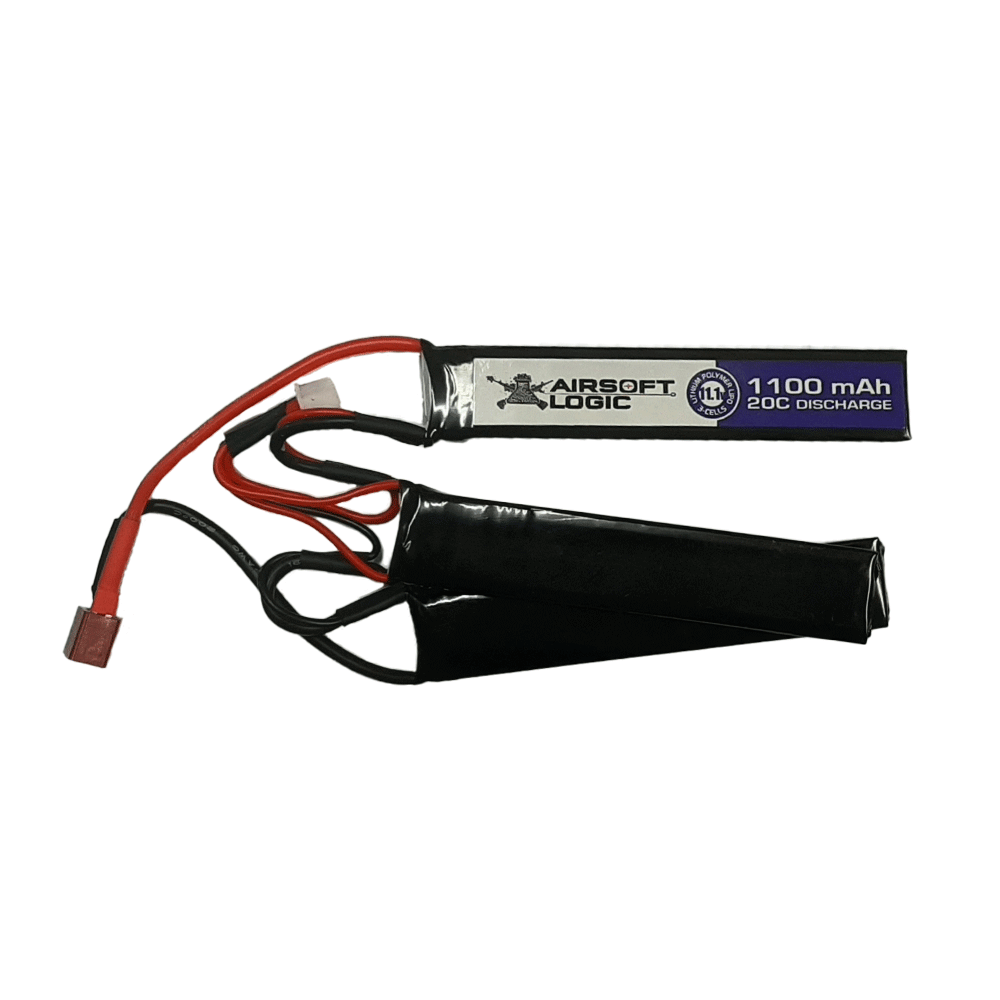 BATTERIE LIPO AIRSOFT LOGIC 11.1V 1100MAH 20C TRIPLET DEANS