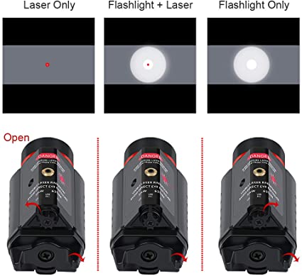 LAMPE TORCHE LASER ROUGE FEYACHI