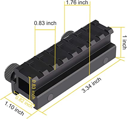 Feyachi Picatinny Rail de montage (0,83") avec 8 emplacements