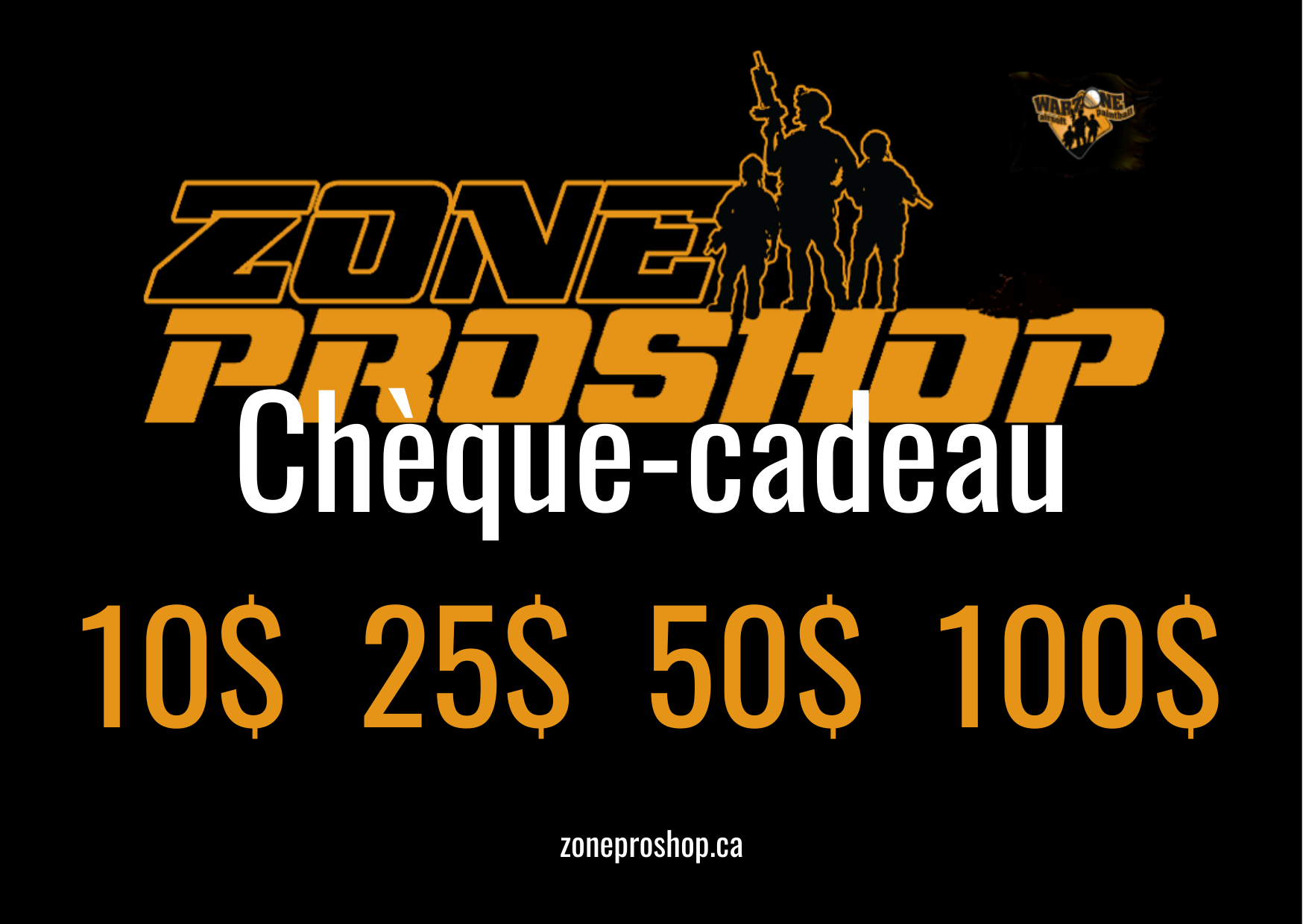 Chèque-cadeau ZoneProShop