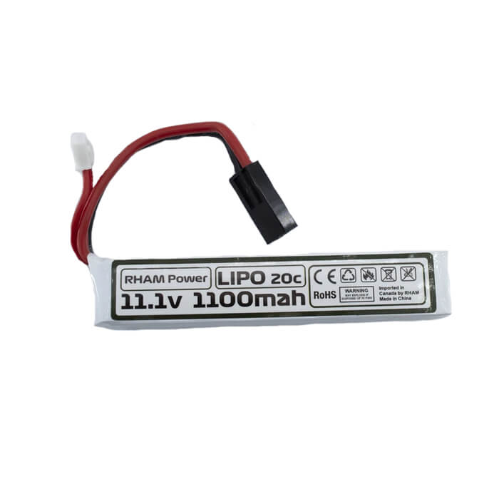 BATTERIE LIPO RHAM POWER 11.1V 1100MAH 20C STICK SMALL TAMIYA