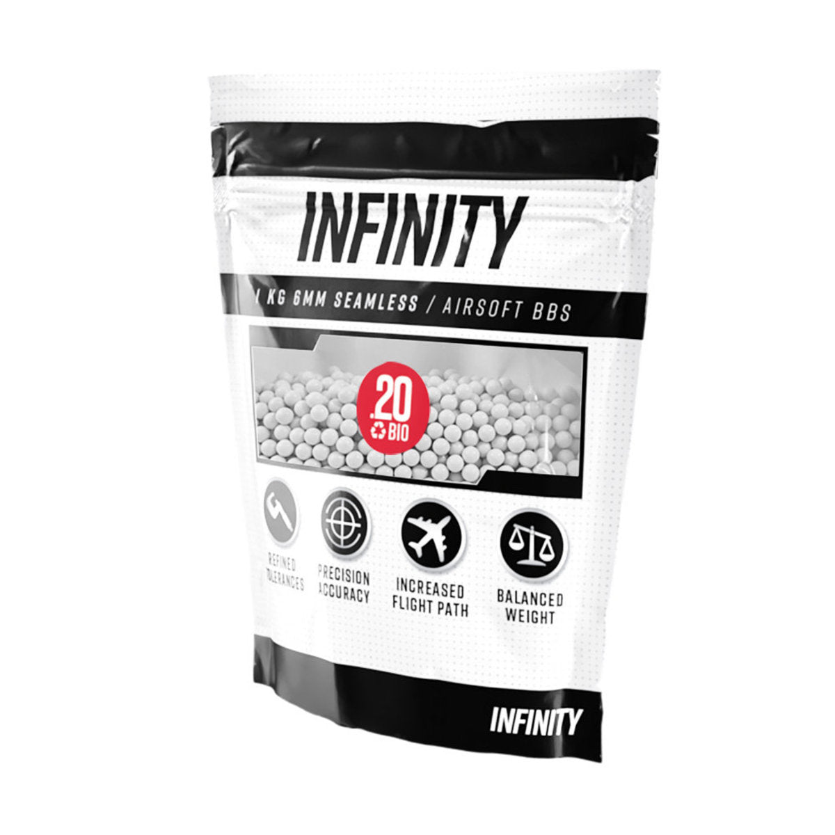 BBS-INFINITY 6MM 0.20G BIO 5000CT WHITE (1KG)